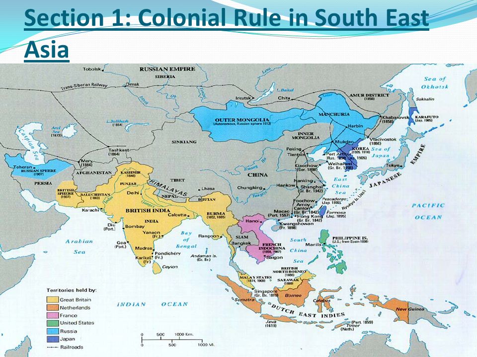 Colonial rule southeast asia